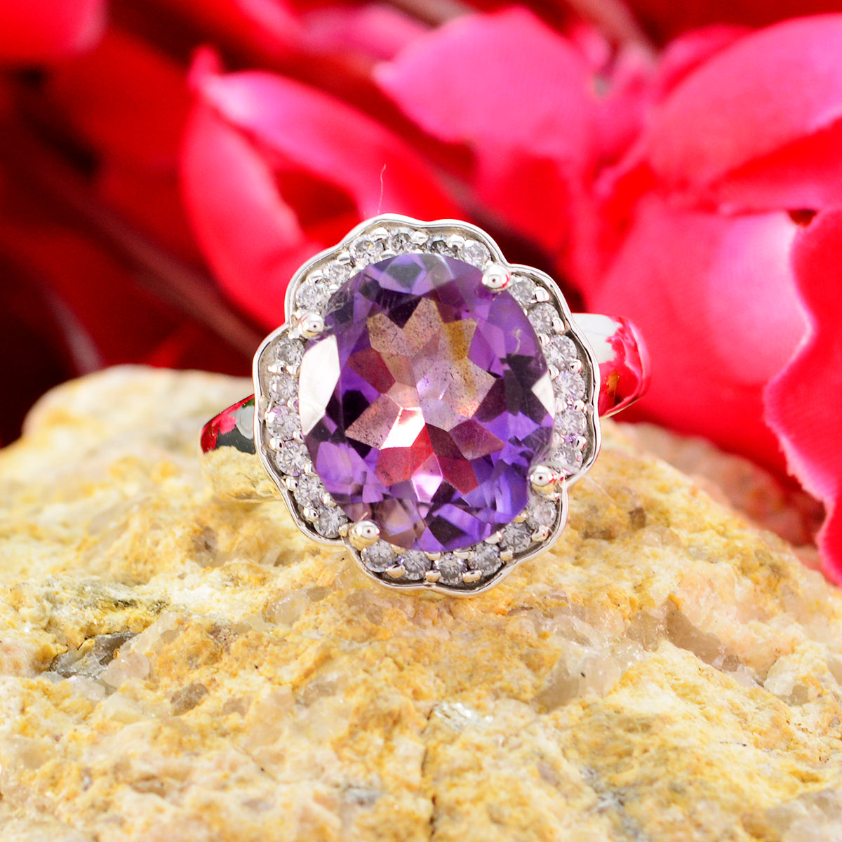 Alice Fairytale Purple Halo Ring