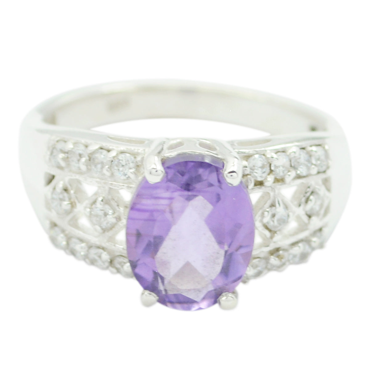 Andrea Boho Purple Halo Ring