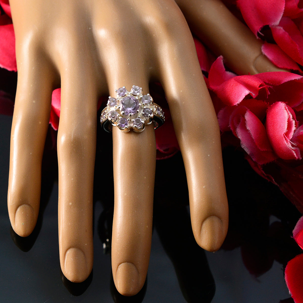 Bianca Modern Purple multiple Ring