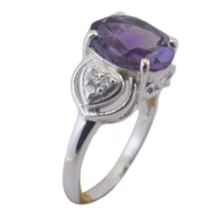 Riley Romantic Purple Halo Ring