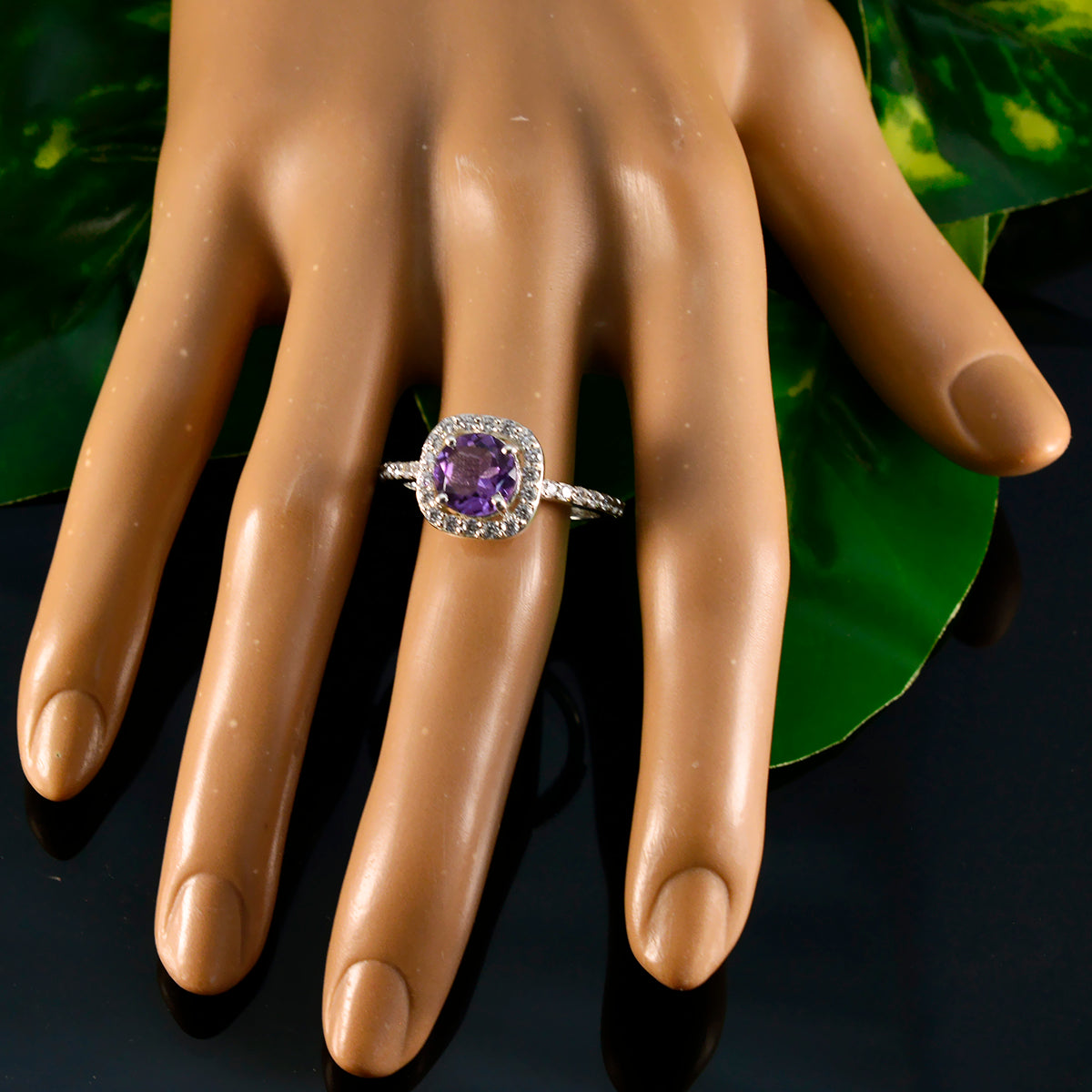 Hanna Contemporary Purple Halo Ring