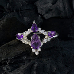 Siti Sophisticated Purple Halo Ring