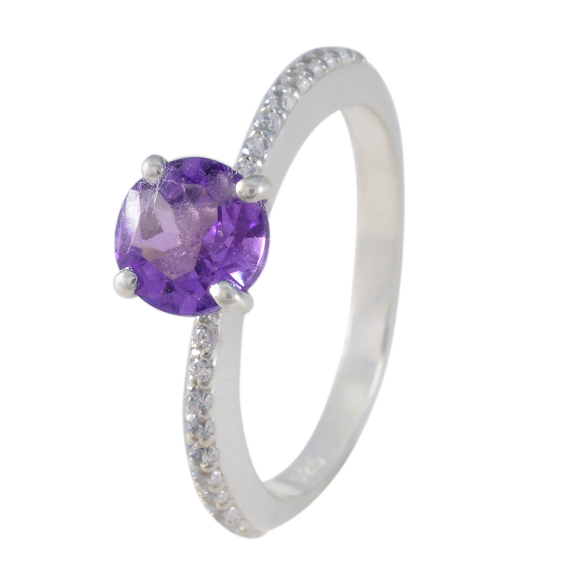 Yuna Sophisticated Purple Halo Ring