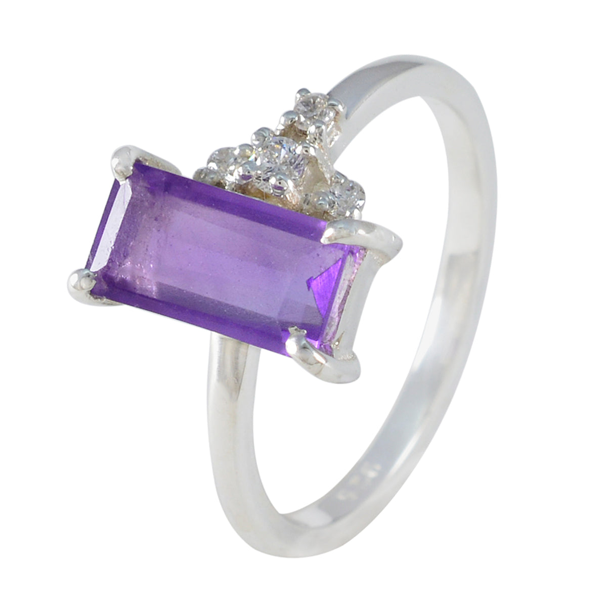 zazlle Romantic Purple Halo Ring