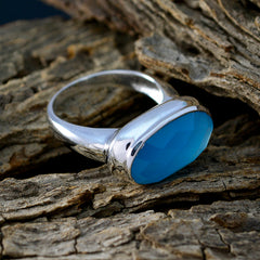 Addison Luxurious Blue Solitaire Ring