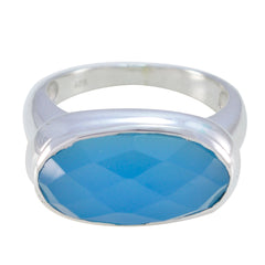 Addison Luxurious Blue Solitaire Ring