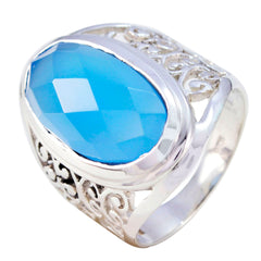 Dayana Filigree Blue Solitaire Ring