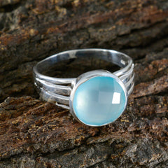 Ángeles Romantic Blue Solitaire Ring