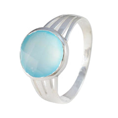 Ángeles Romantic Blue Solitaire Ring