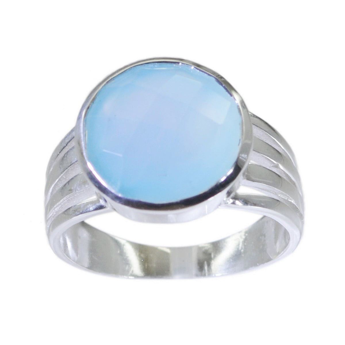 Ángeles Romantic Blue Solitaire Ring