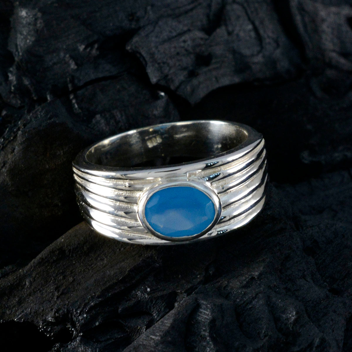Carolina Promise Blue Solitaire Ring