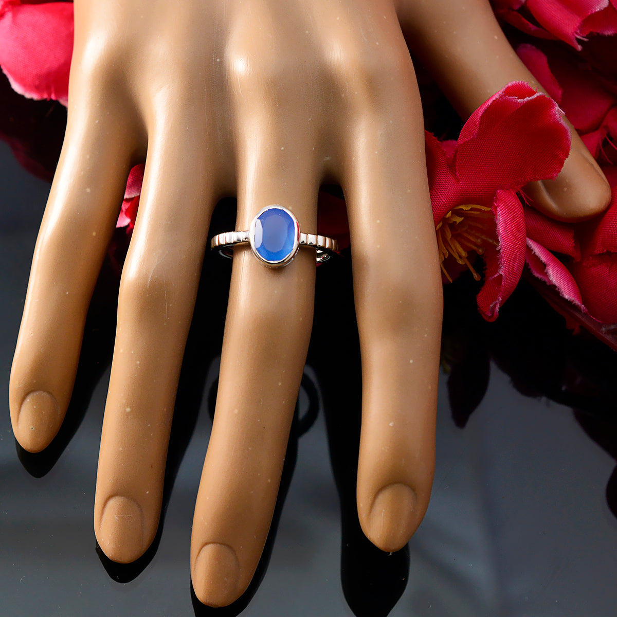 Stella Artisan Blue Solitaire Ring