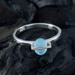 Eun-ji Graceful Blue Solitaire Ring