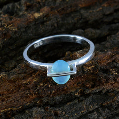 Eun-ji Graceful Blue Solitaire Ring