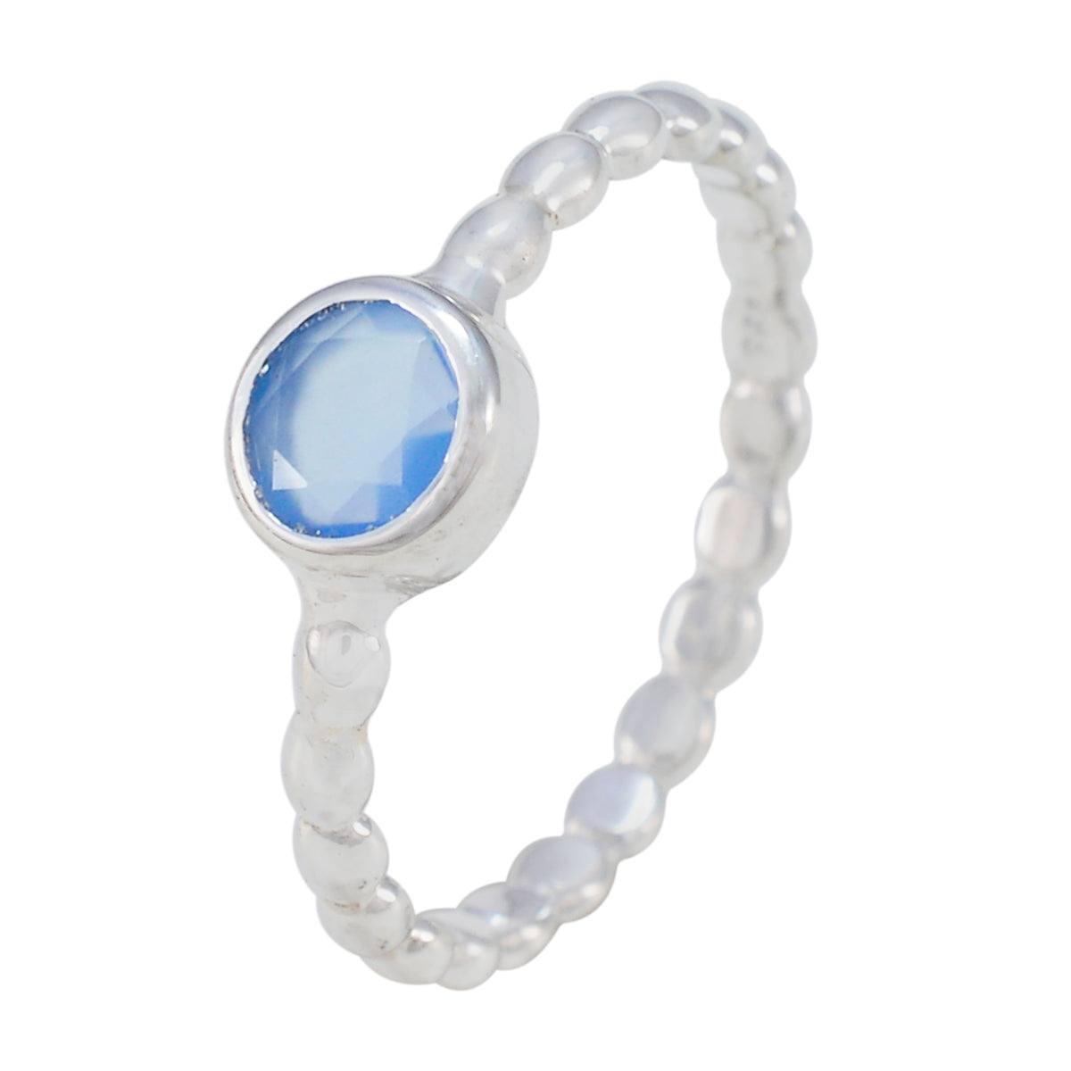 Mathilde Romantic Blue Solitaire Ring