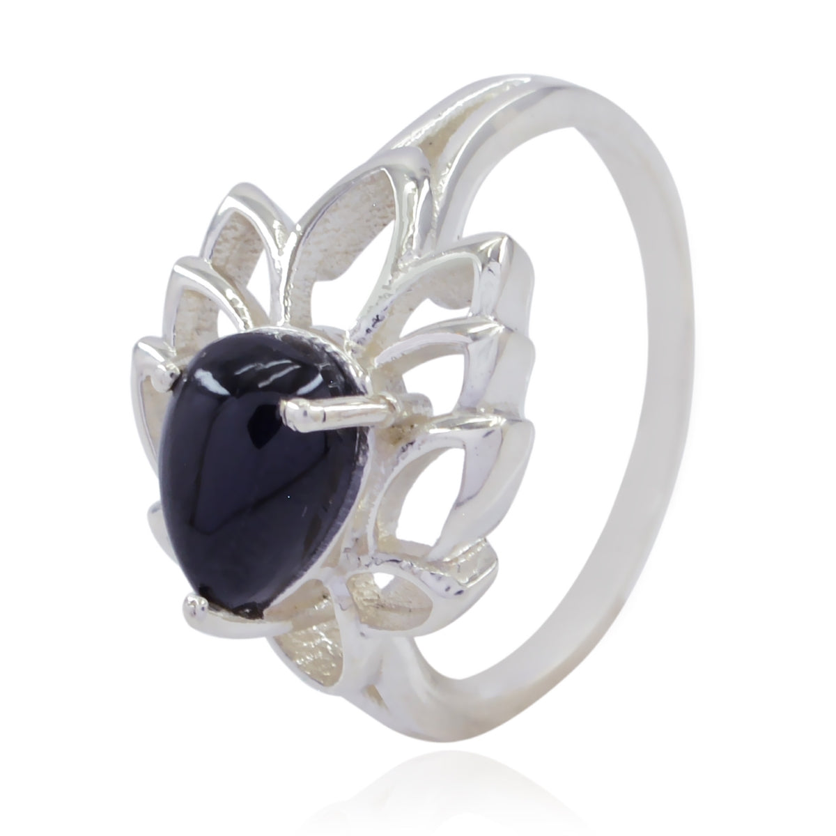 Sara valentine Black Solitaire Ring