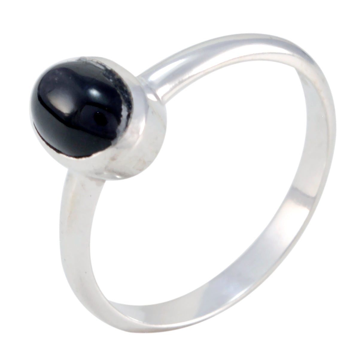 Ayesha Luxurious Black Solitaire Ring