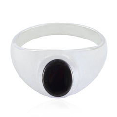 Aisha Artisan Black Solitaire Ring Black Onyx Black