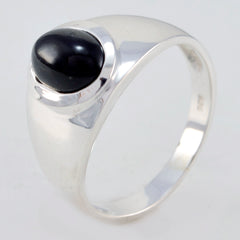 Aisha Artisan Black Solitaire Ring
