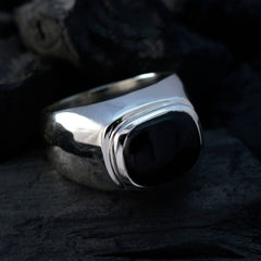 Tereza Abstract Black Solitaire Ring