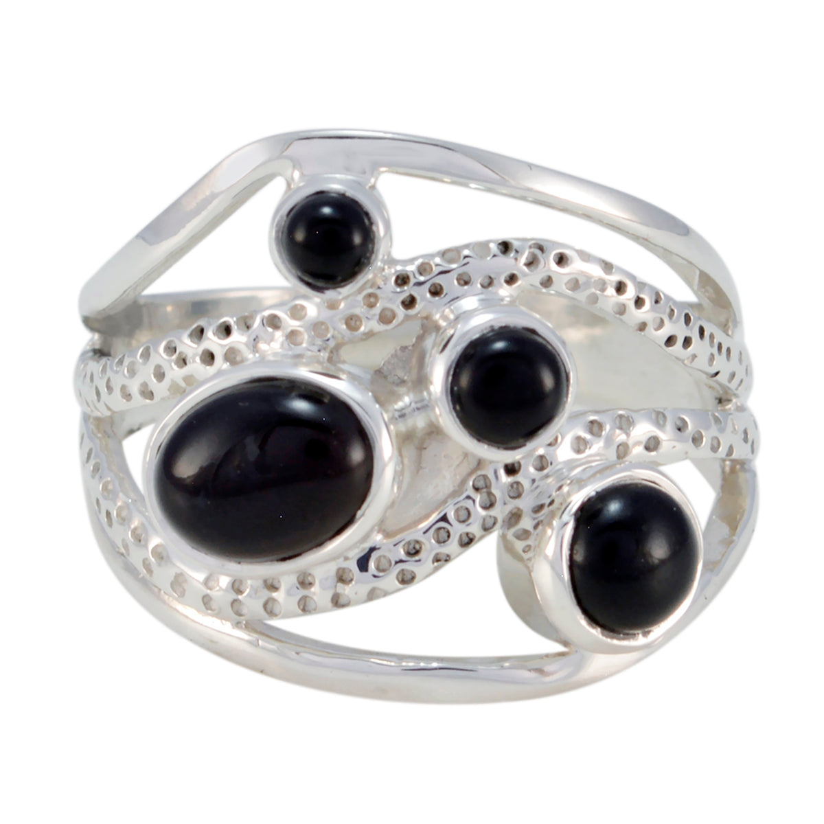 Pilar Contemporary Black quarter Ring