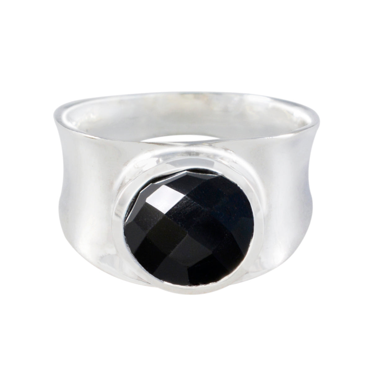 Eleanor Armor Black Solitaire Band Black Onyx Black