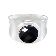 Eleanor Armor Black Solitaire Band Black Onyx Black