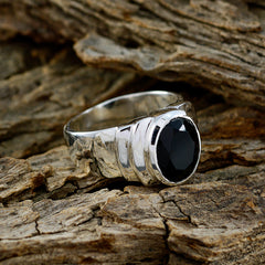Elena Love Black Solitaire Ring