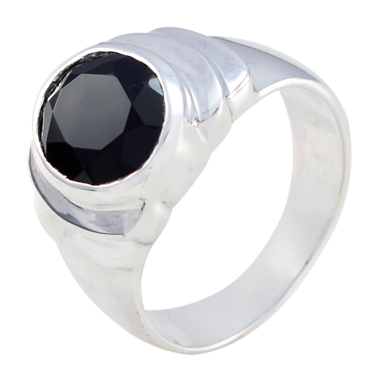 Elena Love Black Solitaire Ring