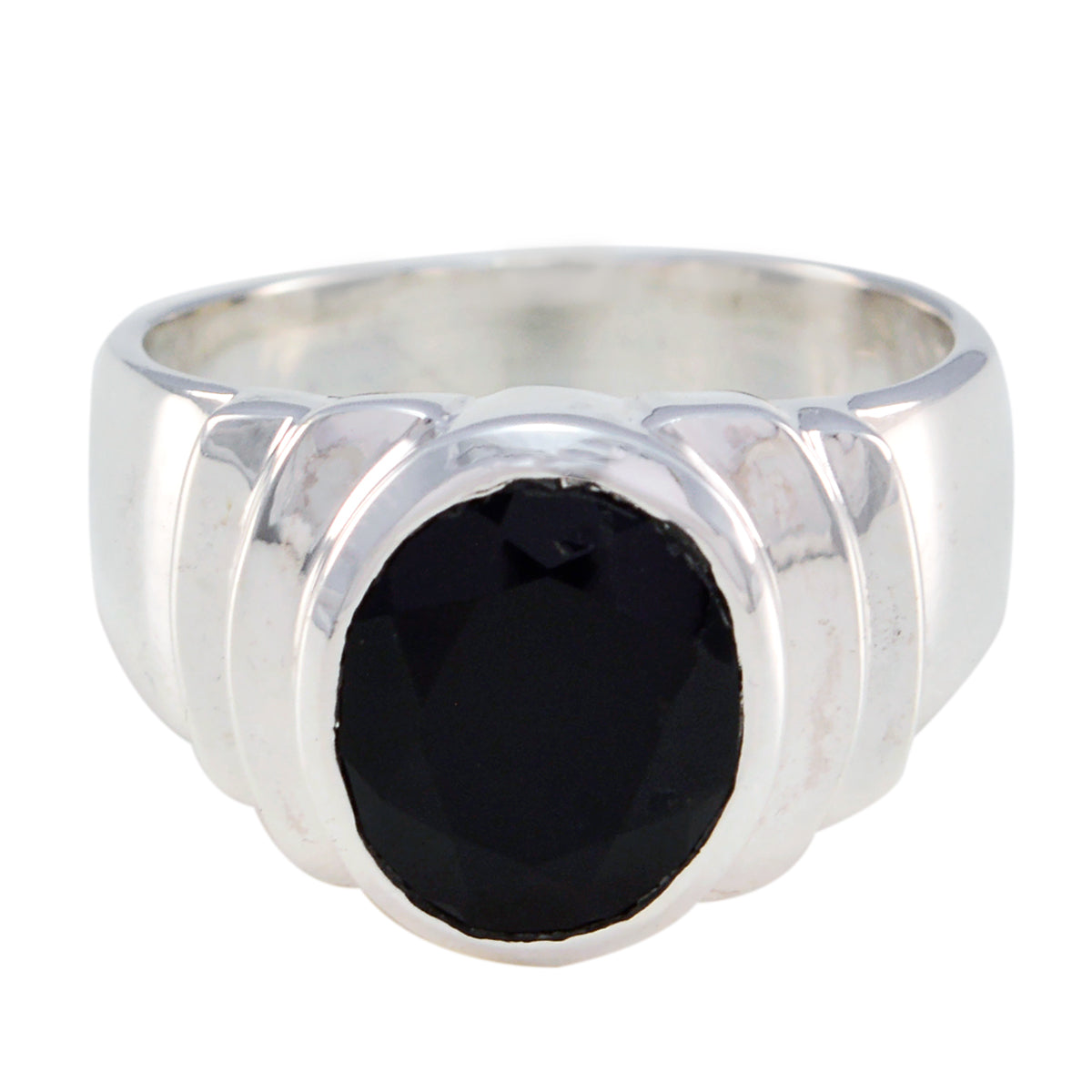 Elena Love Black Solitaire Ring