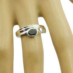 Bianca Ethnic Black Solitaire Ring