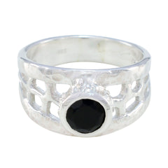 Alejandra Filigree Black Solitaire Ring Black Onyx Black