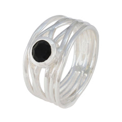 Constanza Rope-Wire Black Solitaire Band