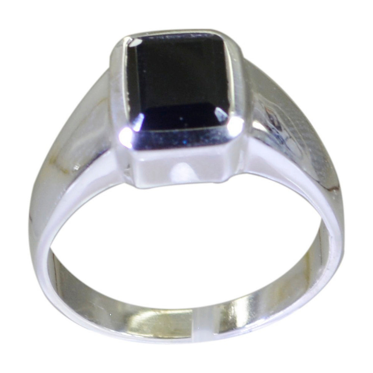 Andrea Signet Black Solitaire Ring