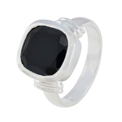 Lakshmi Signet Black Solitaire Ring