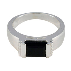 Meera Romantic Black Solitaire Ring Black Onyx Black