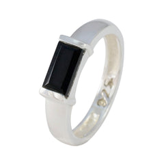 Ying Abstract Black Solitaire Ring
