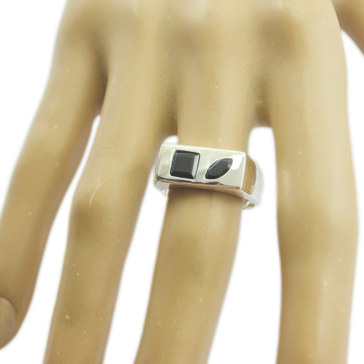 Violet Boho Black Toi et Moi Ring