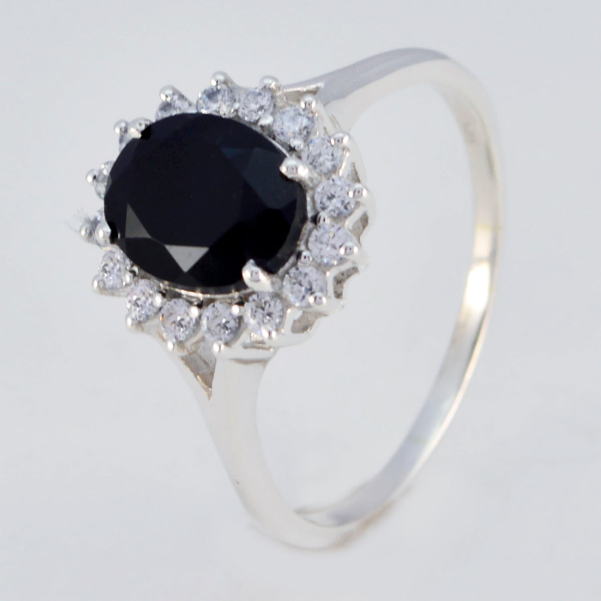 Kristine Glamorous Black Halo Ring