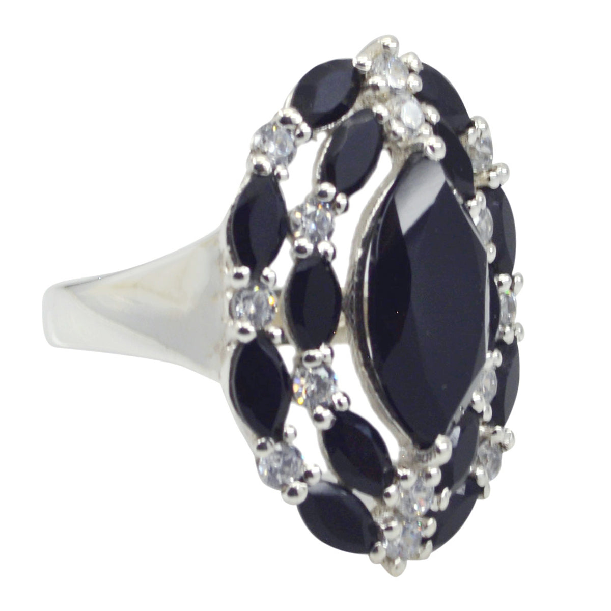 Stella Modern Black multiple Ring
