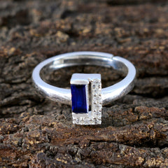 Ayesha Luxurious Blue Halo Ring