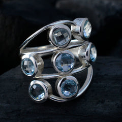 Camila Luxurious Blue Hepta Ring