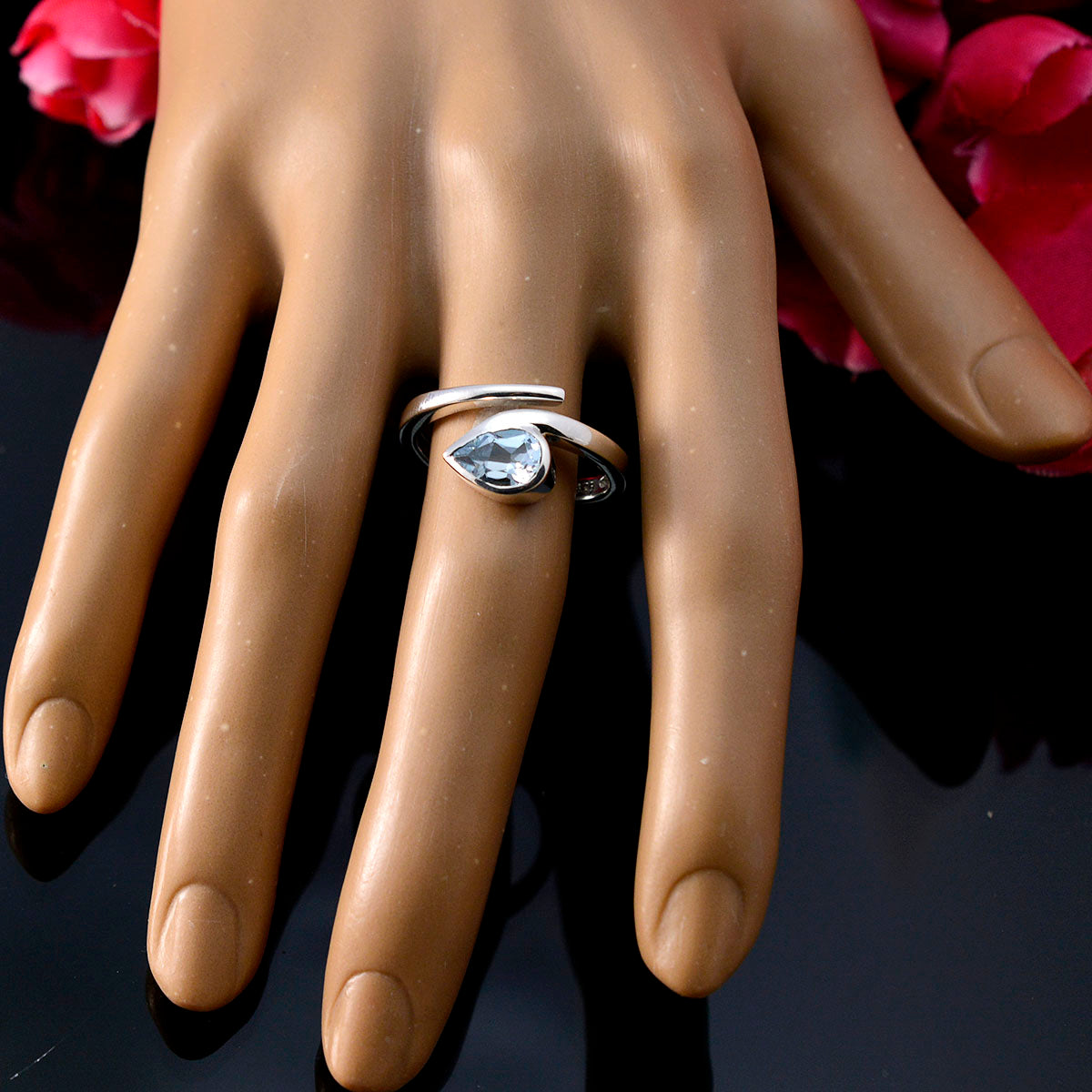 Violet Fairytale Blue Solitaire Ring