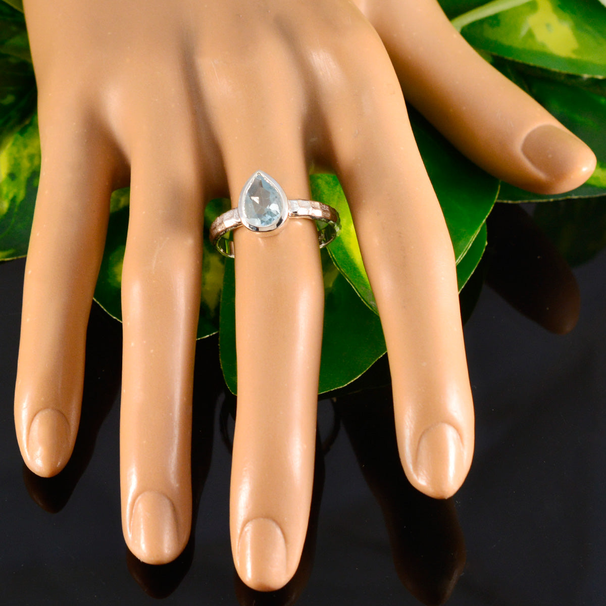 Riya Fairytale Blue Solitaire Ring