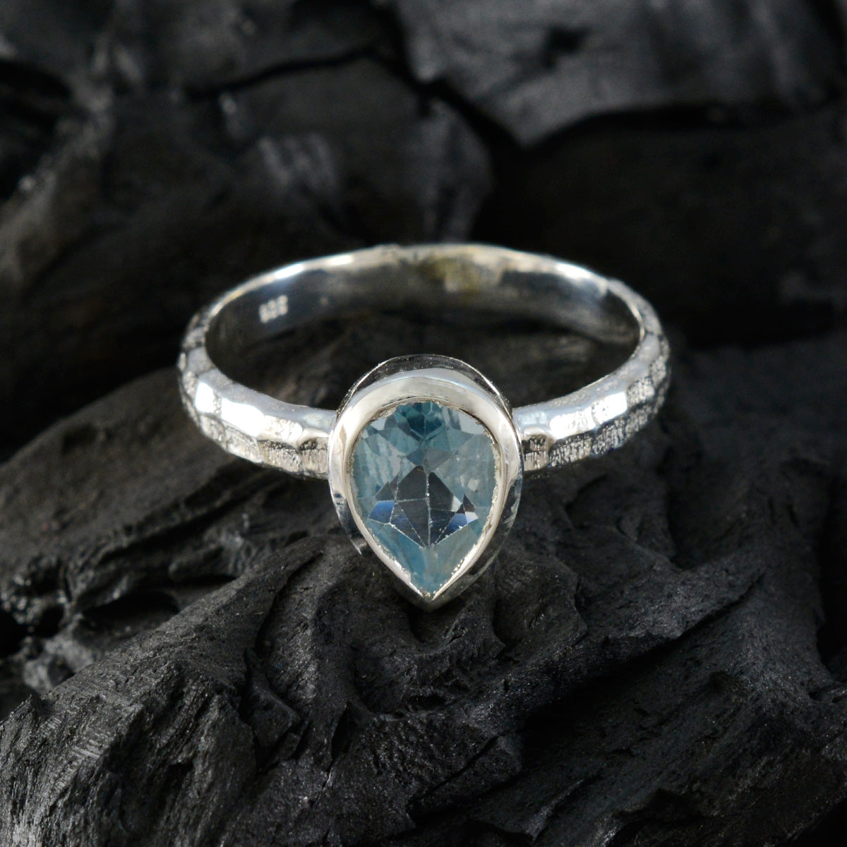 Riya Fairytale Blue Solitaire Ring