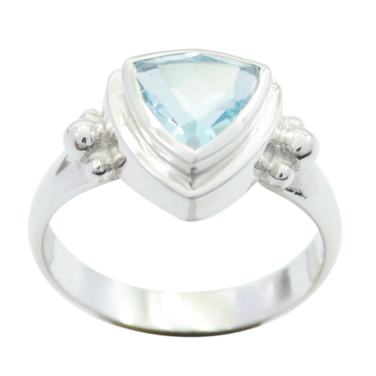 Riya Retro Blue Solitaire Ring