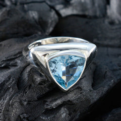 zazlle Traditional Blue Solitaire Ring