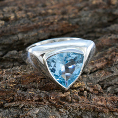 zazlle Traditional Blue Solitaire Ring