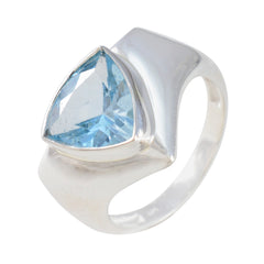 zazlle Traditional Blue Solitaire Ring
