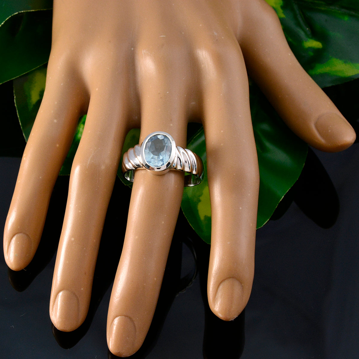 Maria Fairytale Blue Solitaire Ring